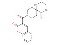 9-[(2-oxo-2H-chromen-3-yl)carbonyl]-1,4,9-triazaspiro[5.5]undecan-5-one