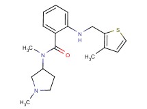 N-methyl-N-(1-methylpyrrolidin-3-yl)-2-{[(3-methyl-2-thienyl)methyl]amino}benzamide