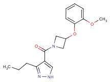 4-{[3-(2-methoxyphenoxy)-1-azetidinyl]carbonyl}-3-propyl-1H-pyrazole