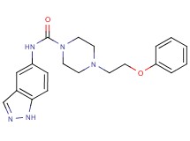 N-1H-indazol-5-yl-4-(2-phenoxyethyl)piperazine-1-carboxamide