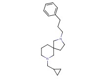 7-(cyclopropylmethyl)-2-(3-phenylpropyl)-2,7-diazaspiro[4.5]decane