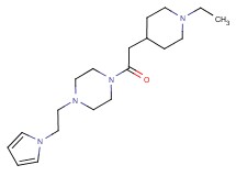 1-[(1-ethyl-4-piperidinyl)acetyl]-4-[2-(1H-pyrrol-1-yl)ethyl]piperazine