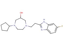 1-cyclopentyl-4-[2-(6-fluoro-1H-benzimidazol-2-yl)ethyl]-1,4-diazepan-6-ol