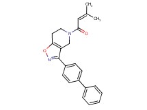3-biphenyl-4-yl-5-(3-methylbut-2-enoyl)-4,5,6,7-tetrahydroisoxazolo[4,5-c]pyridine