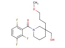 [3-(3-methoxypropyl)-1-(2,3,6-trifluorobenzoyl)-3-piperidinyl]methanol