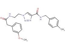 1-(2-{[(3-methoxyphenyl)acetyl]amino}ethyl)-N-(4-methylbenzyl)-1H-1,2,3-triazole-4-carboxamide