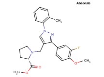 methyl 1-{[3-(3-fluoro-4-methoxyphenyl)-1-(2-methylphenyl)-1H-pyrazol-4-yl]methyl}-L-prolinate