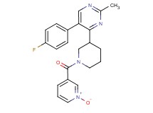 5-(4-fluorophenyl)-2-methyl-4-{1-[(1-oxido-3-pyridinyl)carbonyl]-3-piperidinyl}pyrimidine