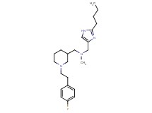 1-(2-butyl-1H-imidazol-4-yl)-N-({1-[2-(4-fluorophenyl)ethyl]-3-piperidinyl}methyl)-N-methylmethanamine