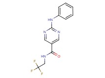 2-anilino-N-(2,2,2-trifluoroethyl)-5-pyrimidinecarboxamide