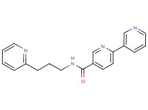 N-(3-pyridin-2-ylpropyl)-2,3'-bipyridine-5-carboxamide
