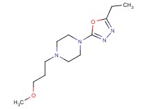 1-(5-ethyl-1,3,4-oxadiazol-2-yl)-4-(3-methoxypropyl)piperazine