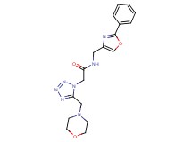 2-[5-(morpholin-4-ylmethyl)-1H-tetrazol-1-yl]-N-[(2-phenyl-1,3-oxazol-4-yl)methyl]acetamide