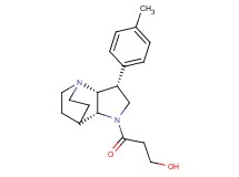 3-[(3R*,3aR*,7aR*)-3-(4-methylphenyl)hexahydro-4,7-ethanopyrrolo[3,2-b]pyridin-1(2H)-yl]-3-oxopropan-1-ol