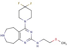 4-(4,4-difluoropiperidin-1-yl)-N-(2-methoxyethyl)-6,7,8,9-tetrahydro-5H-pyrimido[4,5-d]azepin-2-amine