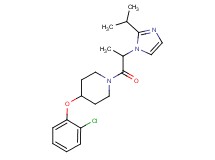4-(2-chlorophenoxy)-1-[2-(2-isopropyl-1H-imidazol-1-yl)propanoyl]piperidine
