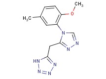 5-{[4-(2-methoxy-5-methylphenyl)-4H-1,2,4-triazol-3-yl]methyl}-1H-tetrazole