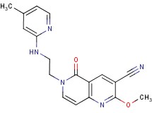 2-methoxy-6-{2-[(4-methylpyridin-2-yl)amino]ethyl}-5-oxo-5,6-dihydro-1,6-naphthyridine-3-carbonitrile