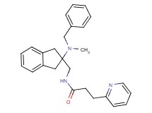 N-({2-[benzyl(methyl)amino]-2,3-dihydro-1H-inden-2-yl}methyl)-3-(2-pyridinyl)propanamide