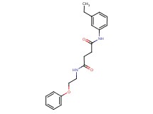 N-(3-ethylphenyl)-N'-(2-phenoxyethyl)succinamide
