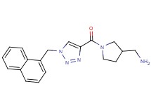 1-(1-{[1-(1-naphthylmethyl)-1H-1,2,3-triazol-4-yl]carbonyl}-3-pyrrolidinyl)methanamine