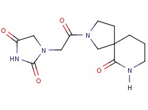 1-[2-oxo-2-(6-oxo-2,7-diazaspiro[4.5]dec-2-yl)ethyl]-2,4-imidazolidinedione