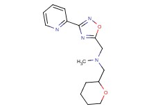 N-methyl-1-[3-(2-pyridinyl)-1,2,4-oxadiazol-5-yl]-N-(tetrahydro-2H-pyran-2-ylmethyl)methanamine