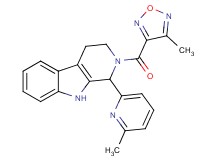 2-[(4-methyl-1,2,5-oxadiazol-3-yl)carbonyl]-1-(6-methyl-2-pyridinyl)-2,3,4,9-tetrahydro-1H-beta-carboline