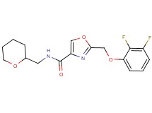 2-[(2,3-difluorophenoxy)methyl]-N-(tetrahydro-2H-pyran-2-ylmethyl)-1,3-oxazole-4-carboxamide