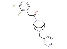 (1S*,5R*)-6-[(2,3-difluorophenyl)acetyl]-3-(3-pyridinylmethyl)-3,6-diazabicyclo[3.2.2]nonane