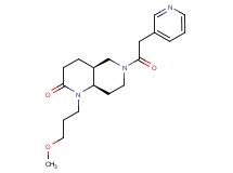 (4aS*,8aR*)-1-(3-methoxypropyl)-6-(pyridin-3-ylacetyl)octahydro-1,6-naphthyridin-2(1H)-one
