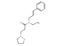 N-ethyl-3-isoxazolidin-2-yl-N-[(2E)-3-phenylprop-2-en-1-yl]propanamide