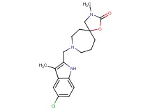 8-[(5-chloro-3-methyl-1H-indol-2-yl)methyl]-3-methyl-1-oxa-3,8-diazaspiro[4.6]undecan-2-one