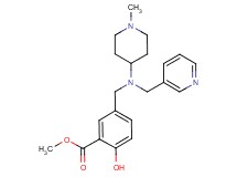 methyl 2-hydroxy-5-{[(1-methyl-4-piperidinyl)(3-pyridinylmethyl)amino]methyl}benzoate