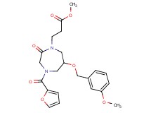 methyl 3-{4-(2-furoyl)-6-[(3-methoxybenzyl)oxy]-2-oxo-1,4-diazepan-1-yl}propanoate