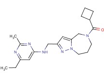 N-{[5-(cyclobutylcarbonyl)-5,6,7,8-tetrahydro-4H-pyrazolo[1,5-a][1,4]diazepin-2-yl]methyl}-6-ethyl-2-methylpyrimidin-4-amine