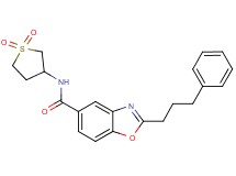 N-(1,1-dioxidotetrahydro-3-thienyl)-2-(3-phenylpropyl)-1,3-benzoxazole-5-carboxamide