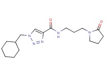 1-(cyclohexylmethyl)-N-[3-(2-oxo-1-pyrrolidinyl)propyl]-1H-1,2,3-triazole-4-carboxamide