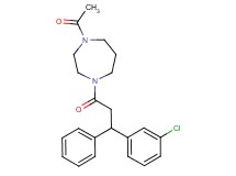 1-acetyl-4-[3-(3-chlorophenyl)-3-phenylpropanoyl]-1,4-diazepane