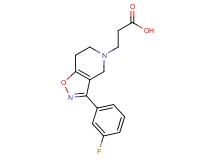 3-[3-(3-fluorophenyl)-6,7-dihydroisoxazolo[4,5-c]pyridin-5(4H)-yl]propanoic acid