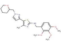 4-methyl-5-[1-(tetrahydro-2H-pyran-2-ylmethyl)-1H-pyrazol-3-yl]-N-(2,3,4-trimethoxybenzyl)-1,3-thiazol-2-amine