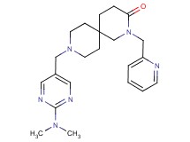 9-{[2-(dimethylamino)pyrimidin-5-yl]methyl}-2-(pyridin-2-ylmethyl)-2,9-diazaspiro[5.5]undecan-3-one