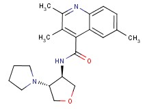 2,3,6-trimethyl-N-[(3R*,4R*)-4-(1-pyrrolidinyl)tetrahydro-3-furanyl]-4-quinolinecarboxamide