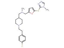({1-[2-(4-fluorophenyl)ethyl]-4-piperidinyl}methyl)methyl({5-[(4-methyl-4H-1,2,4-triazol-3-yl)thio]-2-furyl}methyl)amine