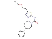 N-[5-(2-ethoxyethyl)-1,3,4-thiadiazol-2-yl]-4-phenylazepane-1-carboxamide
