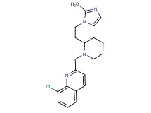 8-chloro-2-({2-[2-(2-methyl-1H-imidazol-1-yl)ethyl]-1-piperidinyl}methyl)quinoline