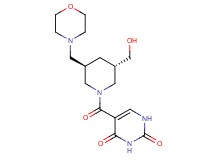 5-{[(3S*,5R*)-3-(hydroxymethyl)-5-(4-morpholinylmethyl)-1-piperidinyl]carbonyl}-2,4(1H,3H)-pyrimidinedione