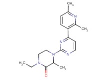 4-[4-(2,6-dimethylpyridin-3-yl)pyrimidin-2-yl]-1-ethyl-3-methylpiperazin-2-one