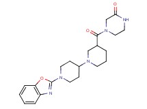 4-{[1'-(1,3-benzoxazol-2-yl)-1,4'-bipiperidin-3-yl]carbonyl}piperazin-2-one