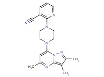 2-[4-(2,3,5-trimethylpyrazolo[1,5-a]pyrimidin-7-yl)piperazin-1-yl]nicotinonitrile